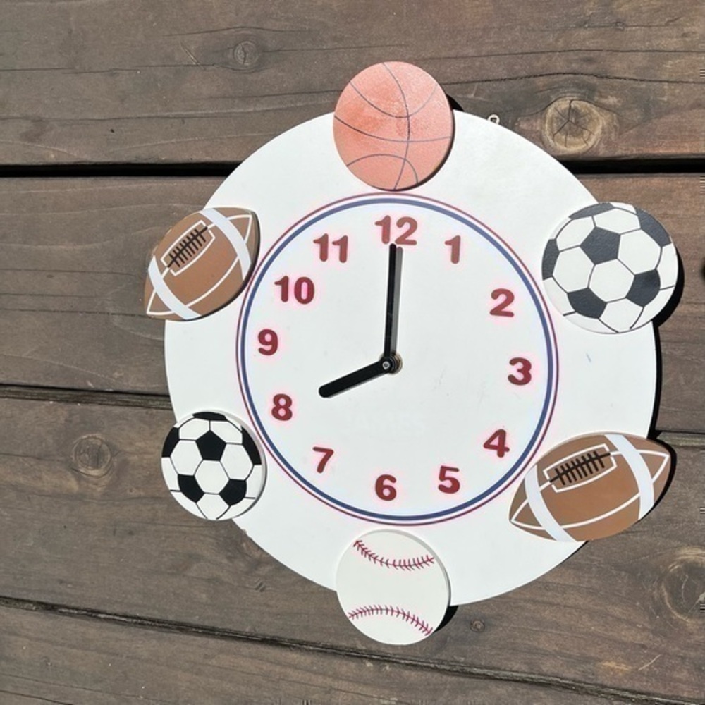 CHILDREN’S LEARNING TIME CLOCK SPORTS